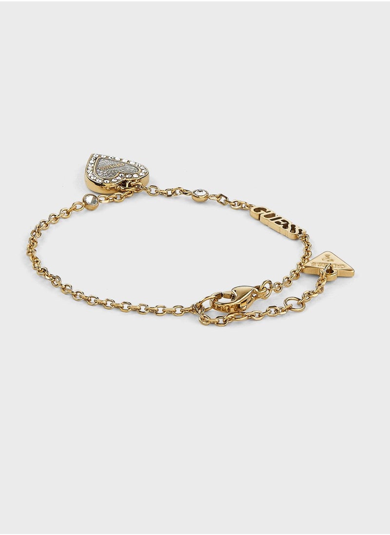 GUESS - Single Heart Chain Bracelet - Image 1