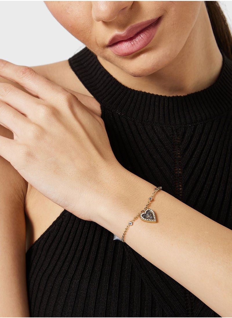 GUESS - Single Heart Chain Bracelet - Image 1