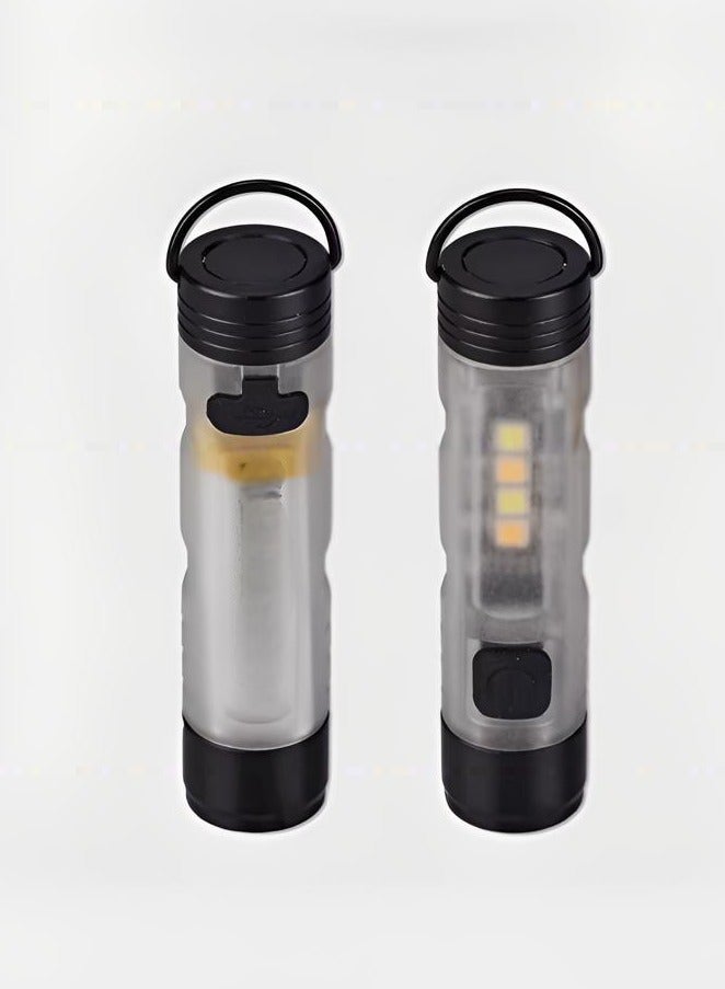 Small flashlight is powerful - 200mAh 350 lumens rechargeable flashlight with 11 light modes, magnetic handheld flashlight for emergencies, camping, hiking  - Image 3