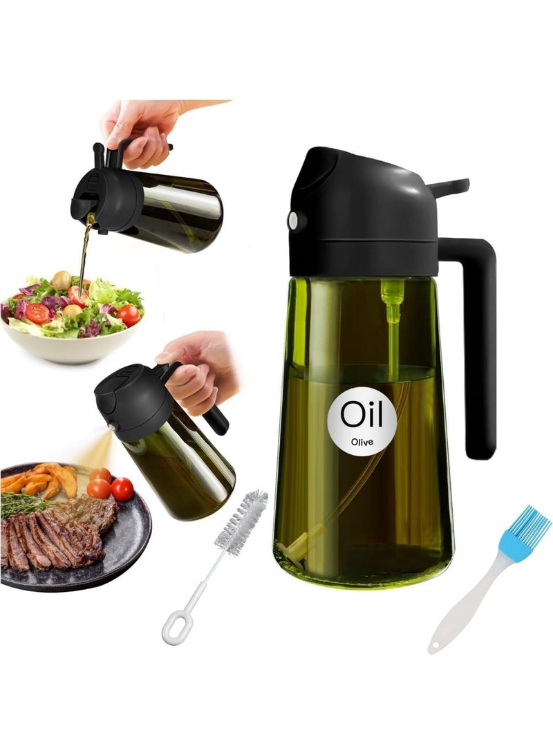 Lynacz Original 2-in-1 Oil Sprayer & Dispenser Bottle Premium Glass Design with Precision Nozzle for Healthy Cooking, Air Frying, BBQ & Salad Dressing - Image 5