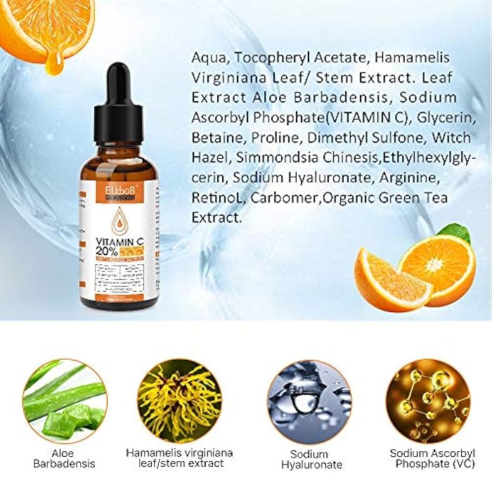 ELBBUB Day-Night Anti Aging Vitamin C Serum Retinol Serum For Face with Retinol & Amino Acids - Boost Skin Collagen,Hydrate & Plump Skin Facial Serum - Image 4