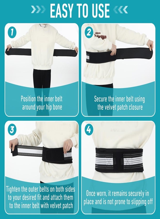 APLZGMG Si Joint Belt for Women and Men, Breathable & Adjustable Sacroiliac Belt Sciatica Pain Relief Brace for Lower Back, Sacroiliac, Sciatic, Pelvic, Lumbar, Hip,Leg, Sacral Nerve - Image 4