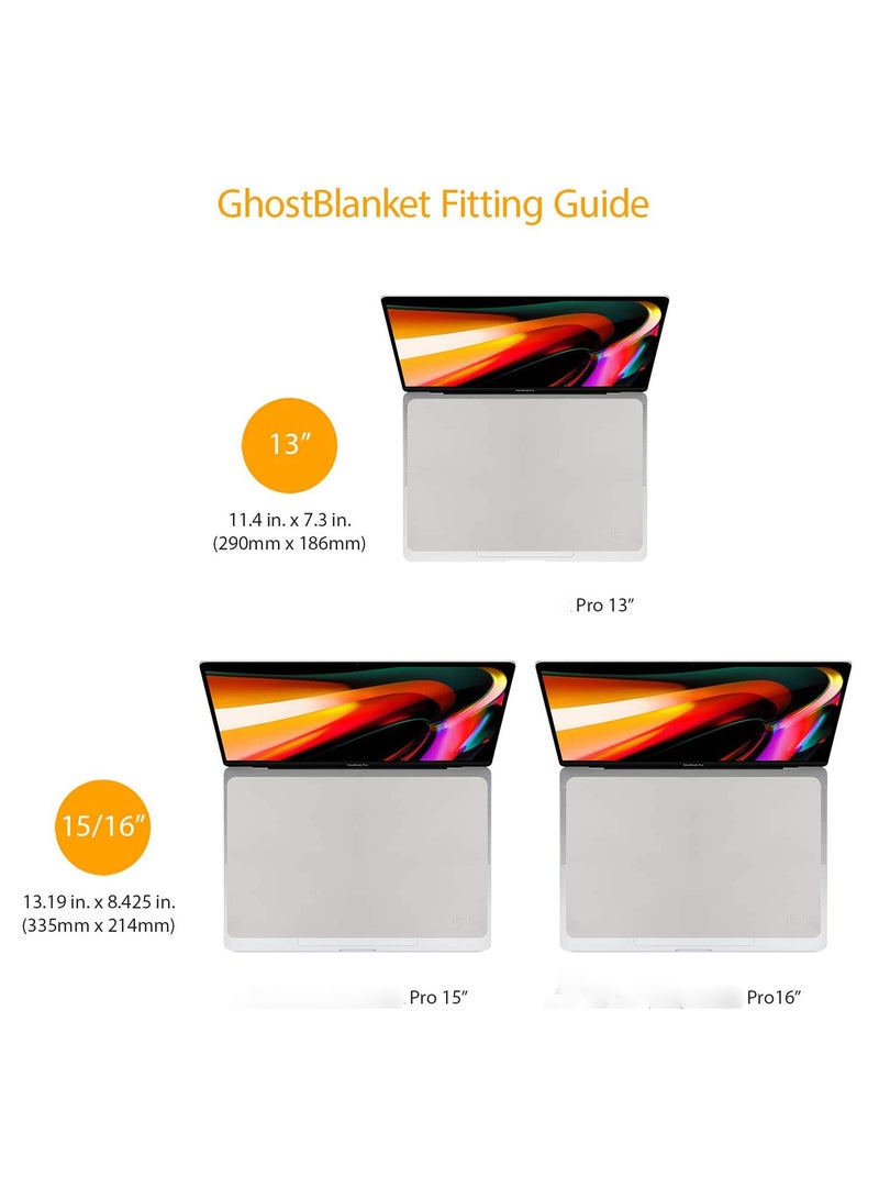 Premium Microfiber Keyboard Protector and Cleaning Cloth for MacBook Pro 14" and 16", Dust and Imprint Shield - Image 3