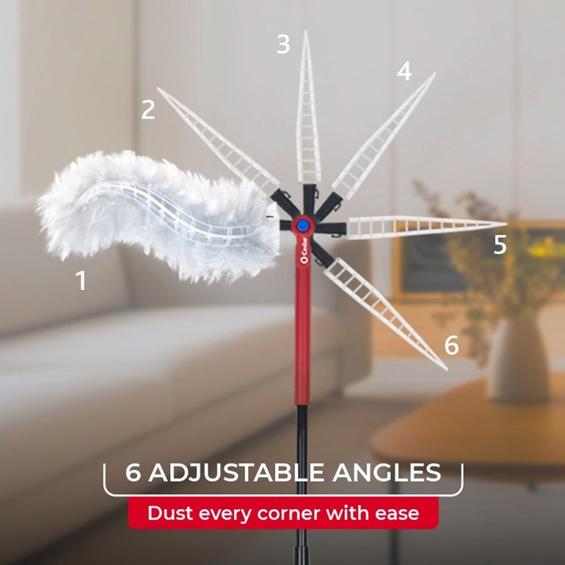 o cedar O-Cedar Flex & Catch Heavy Duty Dusting Kit with 3 Disposable Duster Refills | New & Improved Model | Extendable 3 Ft Handle with Stay-On Duster Hook | Traps 3X More Dust Than Feather Dusters - Image 5