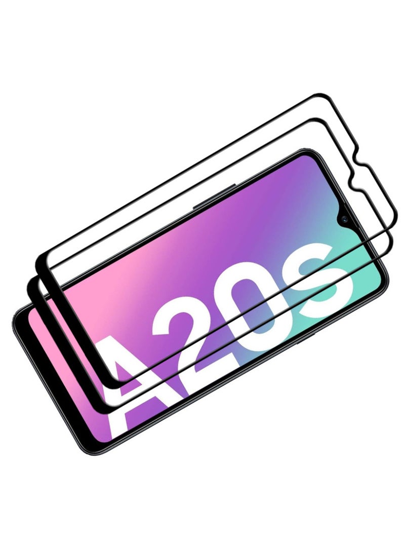ACLIX 2 Pieces Antistatic ESD Dustproof Premium Quality High Definition Tempered Glass Screen Protector Designed For Samsung Galaxy A20s - Image 1
