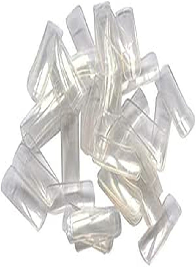 Acrylic French False Nail Tips (Transparent) - 500 Pieces