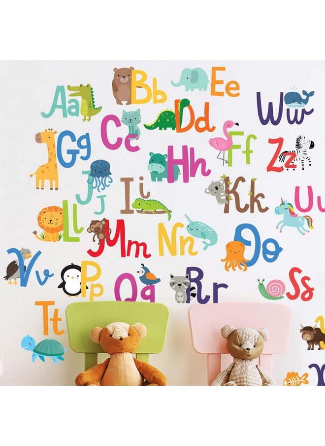 DesignStickers - Alphabet Wall Decals for Kids Rooms - ABC Toddler Boy and Girl Playroom Décor Animal Stickers - Wall Decals for Kids Rooms - Image 1