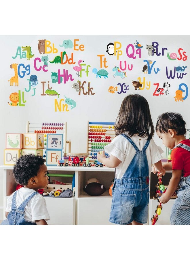 DesignStickers - Alphabet Wall Decals for Kids Rooms - ABC Toddler Boy and Girl Playroom Décor Animal Stickers - Wall Decals for Kids Rooms - Image 1