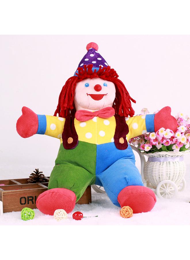 Bluejw Clown Hand Doll Doll Doll Early Childhood Education Birthday Gift Baby Favorite Plush Toy Doll Cross Border - Image 1