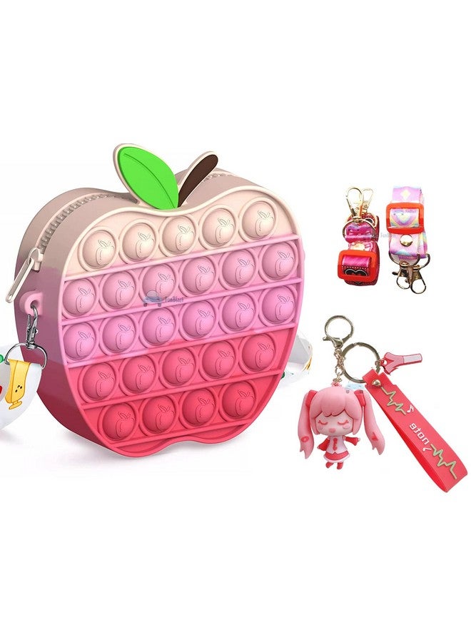 FunBlast FunBlast Pop It Sling Bag -Apple Shape Pop It Cross Body Bag for Kids, Pop It Purse for Girls, Birthday Gift for Girls, Toys for Girls, Pop It Game, Pouch for Girls (Set 1, Multicolor) - Image 1