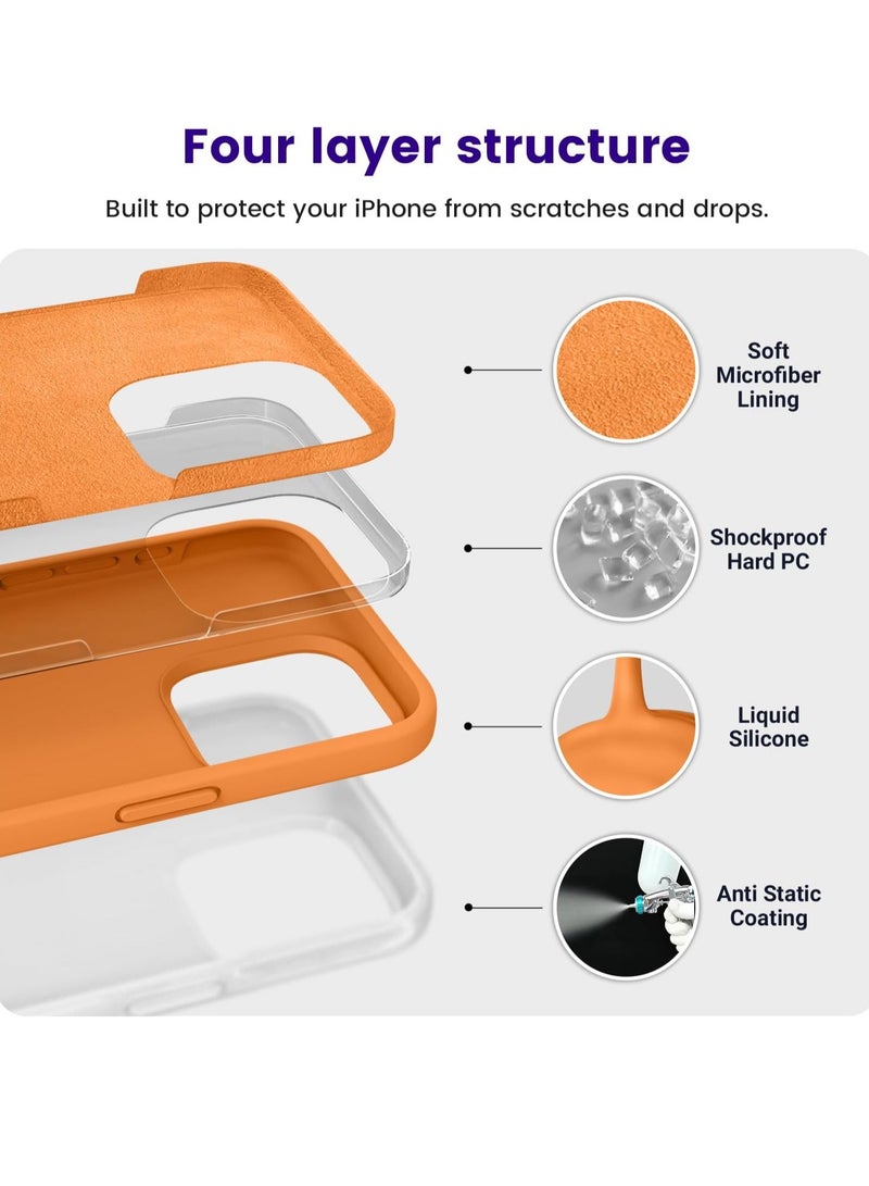 ELTRAZONE Shockproof Designed for iPhone 14 PRO Case, Liquid Silicone Phone case with (Soft Anti-Scratch Microfiber Lining) Military Grade Drop Protection Slim Thin Cover, Anti Finger-Print CASE - Image 3