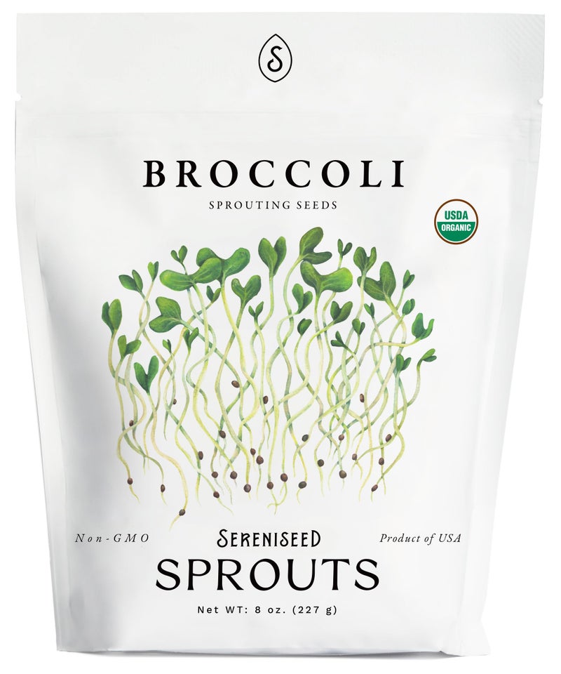 Sereniseed Organic Broccoli Sprout Seeds (8 oz) – Non-GMO, Heirloom Seeds for Sprouting and Microgreens - Image 4