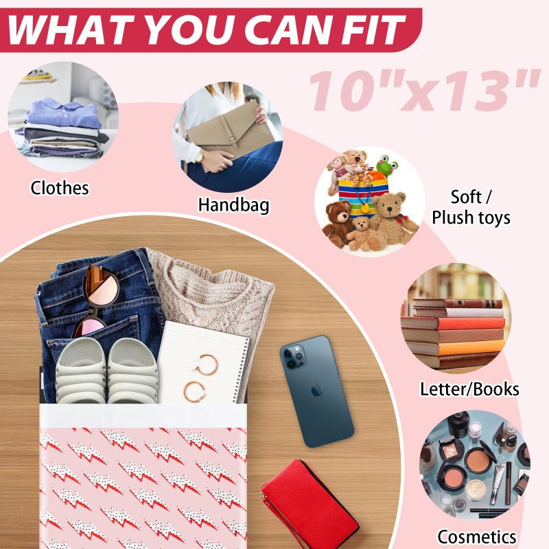 Oududianzi Poly Mailers 10x13, 100PCS Waterproof Shipping Bags, Thick Mailers Poly Bags for Shipping, Polymailer Packaging Bags for Small Business and Clothes - Image 4