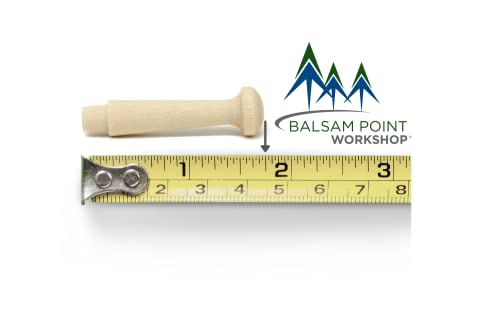 Balsam Point Workshop 1.75-Inch Small Unfinished Shaker Pegs Includes Tenon Length of 1/4-Inch (10-Pack) - Balsam Point Workshop - Image 2