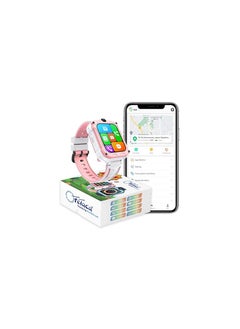 Generic FETACA® 4G GPS Tracker Smartwatch for Kids - Pink | Safety & Connectivity and Fun in One Stylish Smartwatch | Live Location Tracking | Video/Voice Calling | Activity Tracking | Geo-Fence Safety Zones  - Image 1