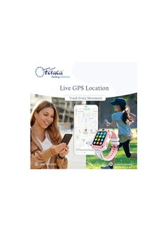 Generic FETACA® 4G GPS Tracker Smartwatch for Kids - Pink | Safety & Connectivity and Fun in One Stylish Smartwatch | Live Location Tracking | Video/Voice Calling | Activity Tracking | Geo-Fence Safety Zones  - Image 2