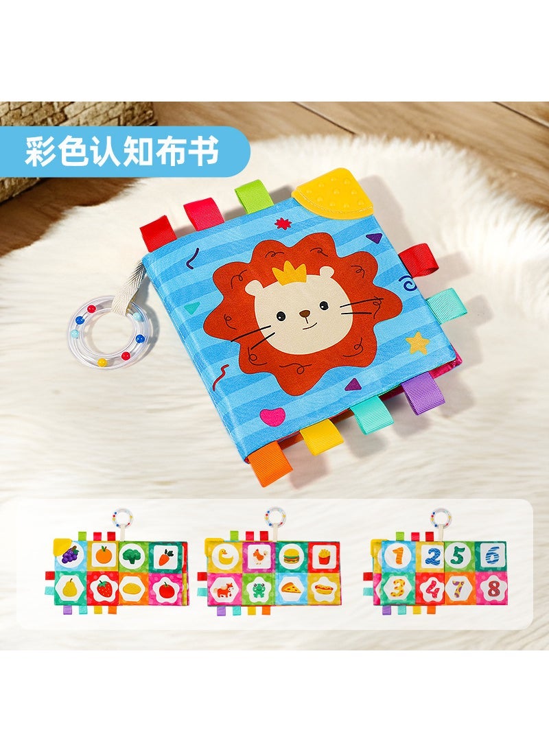 Tear-Resistant Baby Cloth Book Washable Color label cloth book