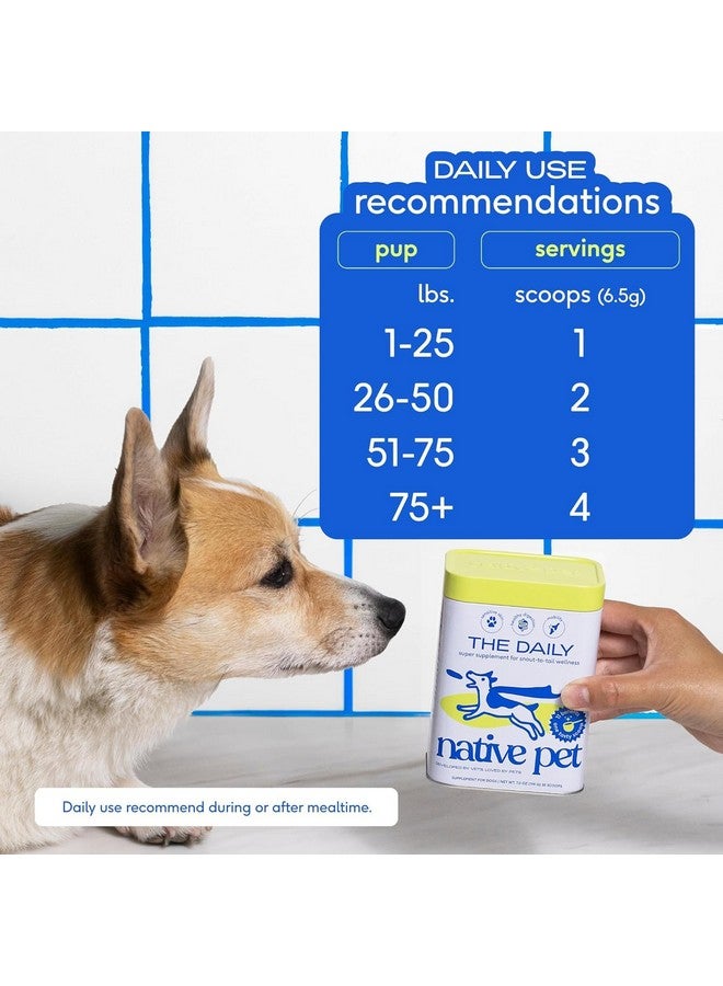 Native Pet Dog Vitamins & Supplements - 11-in-1 Multivitamin Powder for Dogs Food Topper - Collagen, Glucosamine, Probiotics, Omega & More- Supports Healthy Gut, Mobility & Overall Health -120 Scoops - Image 4