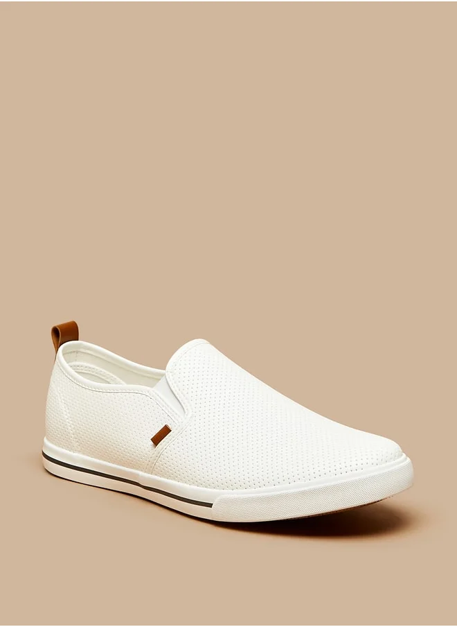 لي كوبر Men's Textured Slip-On Loafers