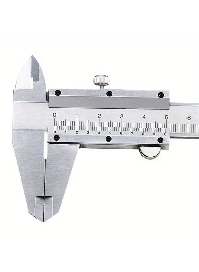 1 Precision Stainless Steel Caliper Silvery High Accuracy Measuring Tool For Diy Lawn Care Woodworking With Clear Scale Markings And Durable Construction - Image 1