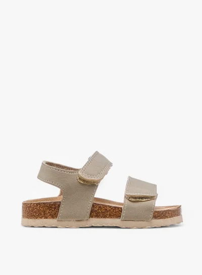 LBL by Shoexpress Solid Sandals with Hook and Loop Closure