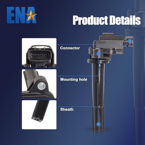 ENA مجموعة من 8 حزم لفائف الإشعال 4.0 متوافقة مع لكزس 1998 1999 2000 LS400 SC400 GS400 4.0L V8 بدائل لـ UF229 E506C 5C1195 E756 521588 IC292 88921383 9091902228 48627 GN10501 C1163 - Image 2