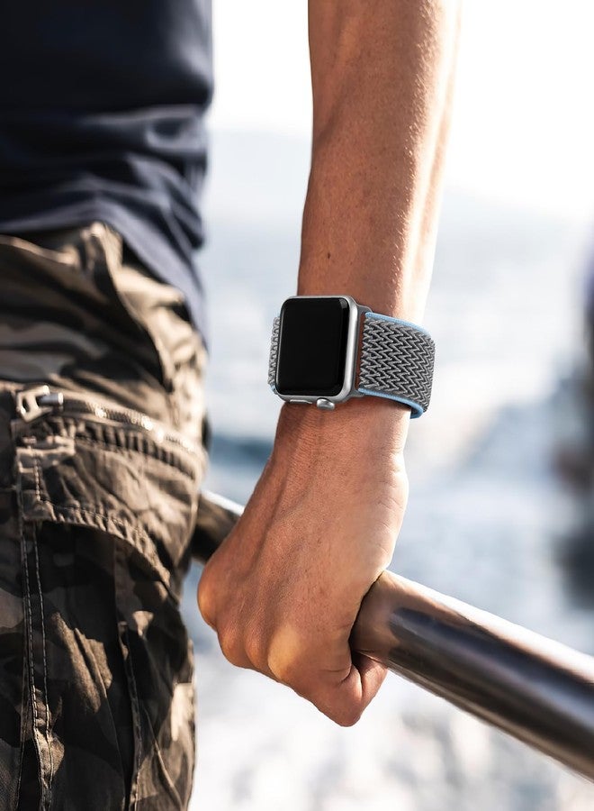 Lerobo Stretchy Band Compatible with Apple Watch Band 40mm 38mm 41mm Women Men Ultra 2 3 49mm Series 11 10 8 45mm 44mm 42mm 46mm, Nylon Solo Loop Sport Strap for iWatch Bands Series 9 7 6 5 4 3 2 1 SE - Image 4