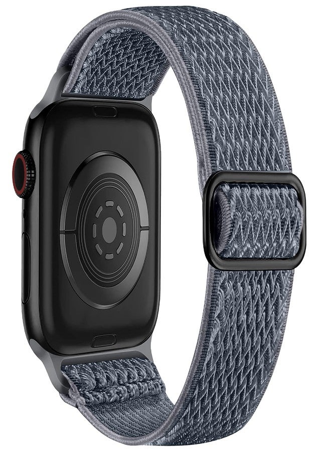 Lerobo Stretchy Band Compatible with Apple Watch Band 40mm 38mm 41mm Women Men Ultra 2 3 49mm Series 11 10 8 45mm 44mm 42mm 46mm, Nylon Solo Loop Sport Strap for iWatch Bands Series 9 7 6 5 4 3 2 1 SE - Image 1