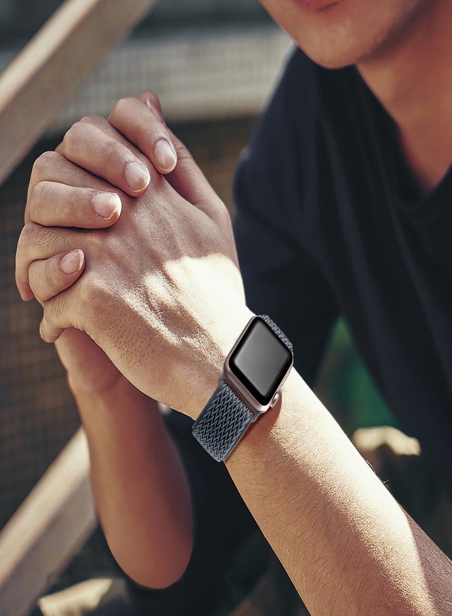 Lerobo Stretchy Band Compatible with Apple Watch Band 40mm 38mm 41mm Women Men Ultra 2 3 49mm Series 11 10 8 45mm 44mm 42mm 46mm, Nylon Solo Loop Sport Strap for iWatch Bands Series 9 7 6 5 4 3 2 1 SE - Image 5