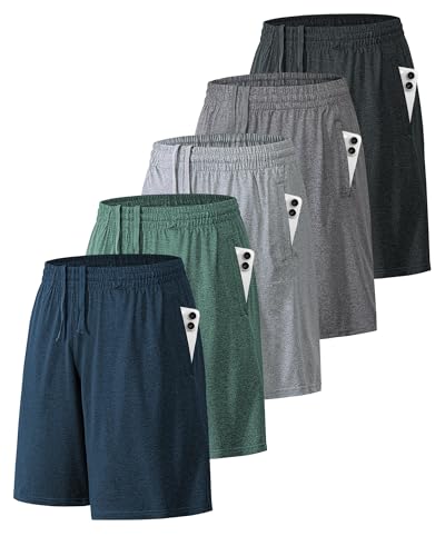 BALENNZ Athletic Shorts for Men with Pockets and Elastic Waistband Quick Dry Activewear - Image 1