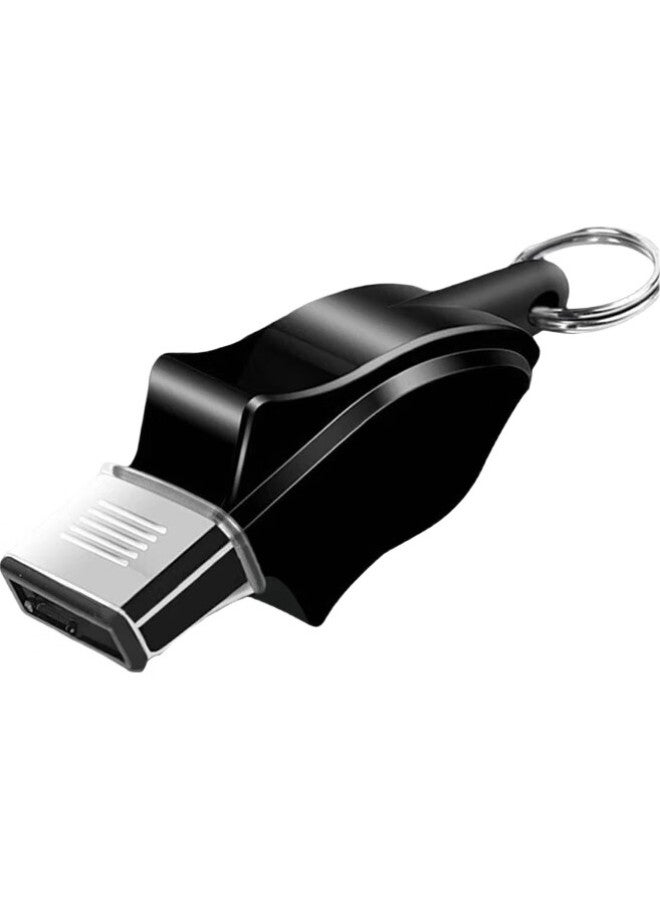 JAJALIN Outdoor Survival Whistle, Dolphin Whistle, Basketball Football Volleyball Sports Coach Referee Whistle, Black - Image 1