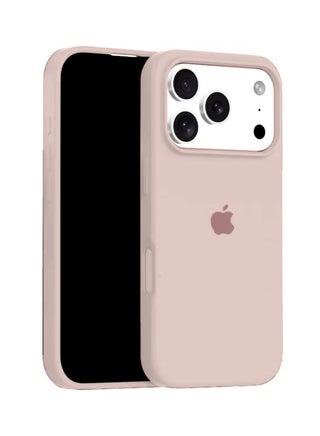 Apple iPhone 17 Pro Max 5G 2025 Luxury Premium Quality Liquid Silicone Case Cover (MCRPSN) - Light Pink