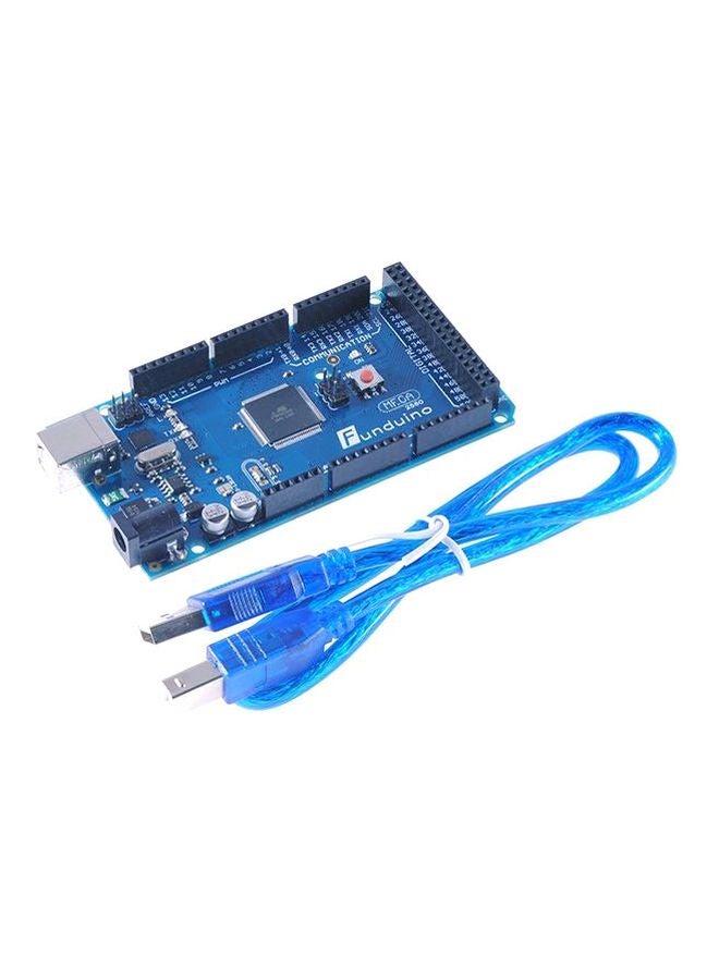 Arduino Mega 2560 R3 Microcontroller  Board Blue/Silver - Image 1