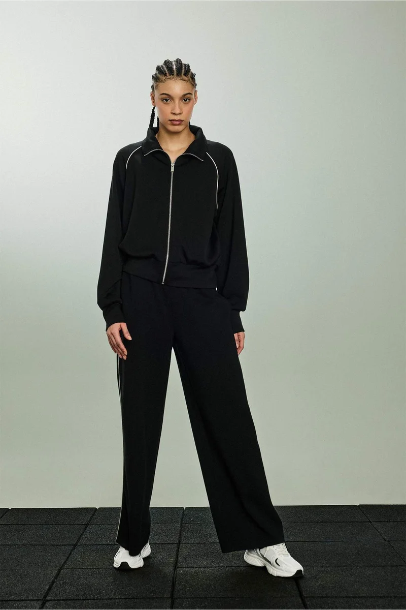 ديفاكتو Wide Leg Standard Length Modal Sports Sweatpants