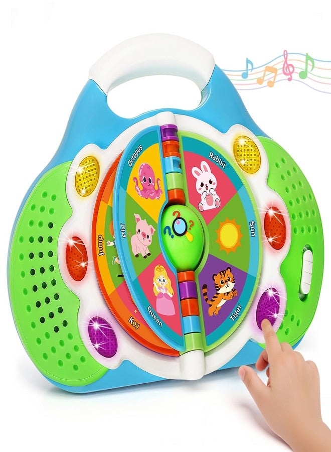 KIZZYEA Montessori Learning Toys for 1 2 3 Year Old Boys Girls, Musical Alphabet Flip Toy for Toddlers, Preschool Educational Toys with Light & Sounds, Christmas Birthday Gifts for Baby Kids - Image 1