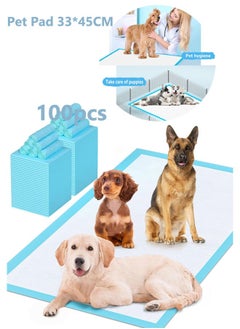 HQ-GAMING 100Pcs Puppy Potty Training Pet Pads Dog Pads Extra Large Disposable Super Absorbent & Leak-Free Pee Pads  Thicken Disposable Potty Pads Puppy Training Pads for Cats Rabbits 33*45CM  - Image 1
