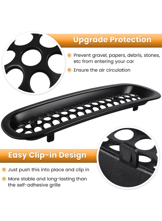 إدخالات شبكة أمامية 7PCS لجيب رانجلر JK JKU Sport Freedom Rubicon Sahara Unlimited 2007-2018 ملحقات خارجية: غطاء واقي الشبك الأمامي (أسود غير مطفي) - Image 3