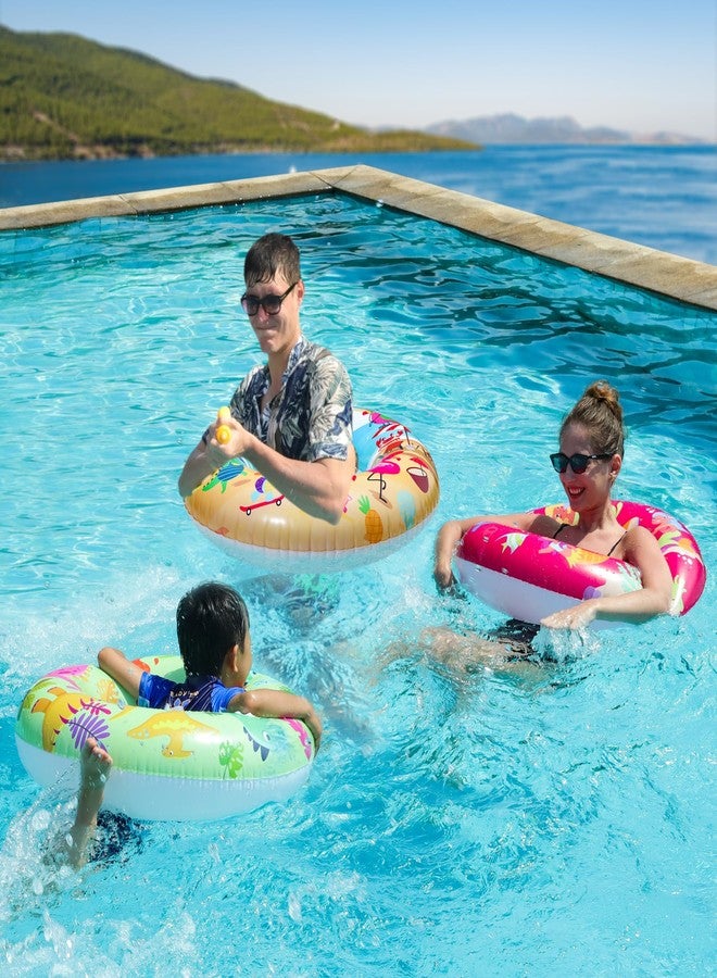 Parentswell 7-Pack Pool Party Set, Parentswell Inflatable Pool Float Swimming Rings, 3 Pool Tubes (with 3 Water Guns and 1 Beach Ball), Pool Party Favors for Summer Pool and Beach Fun - Image 5