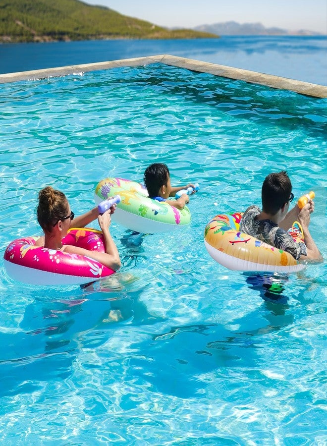 Parentswell 7-Pack Pool Party Set, Parentswell Inflatable Pool Float Swimming Rings, 3 Pool Tubes (with 3 Water Guns and 1 Beach Ball), Pool Party Favors for Summer Pool and Beach Fun - Image 3