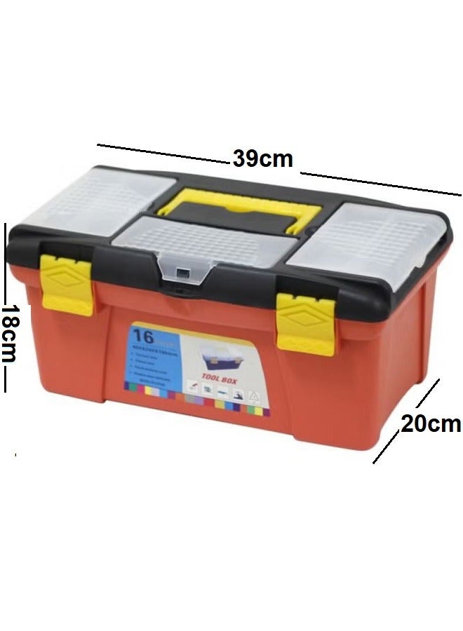 تول صندوق عدة بلاسنيك متعدد الإستعمالات مع مكان خاص للمسامير في الأعلى - Image 2
