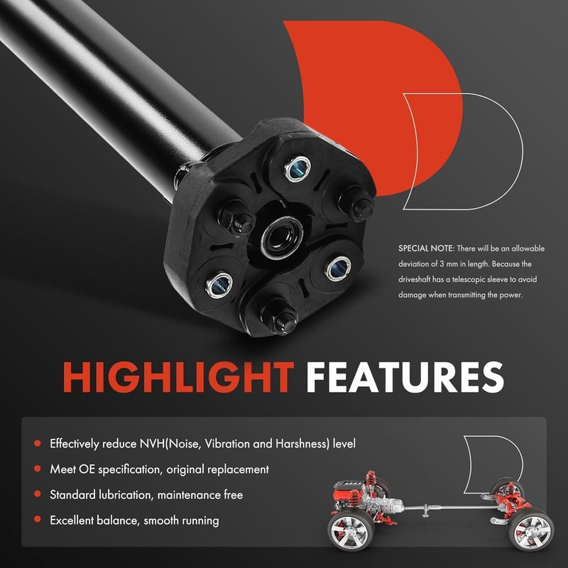 A-Premium Rear Complete Drive Shaft Assembly for Mercedes-Benz - Image 5