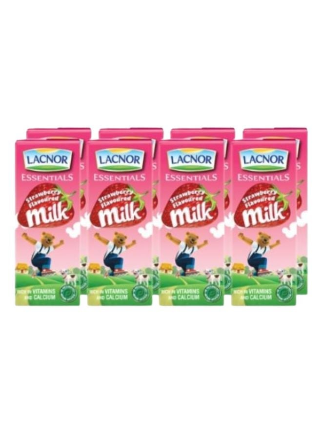 Lacnor Essentials Chocolate Milk, 100% Natural, Low Fat, Rich in Vitamin and Calcium, 28% Reduced Sugar, 180 ML Pack of 8 - Image 3