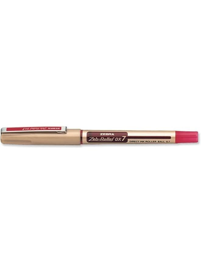 ZEBRA 0.5 Direct Ink Roller Dx7 Red Set Of 10