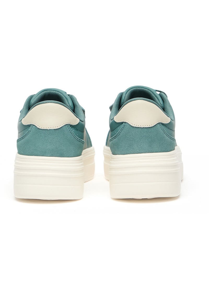 U.S. Polo Assn. - Women's Mint Platform Sneakers - Low-Top Casual Lace-Up Design with Comfort Cushioned Sole for Everyday Wear - Image 1