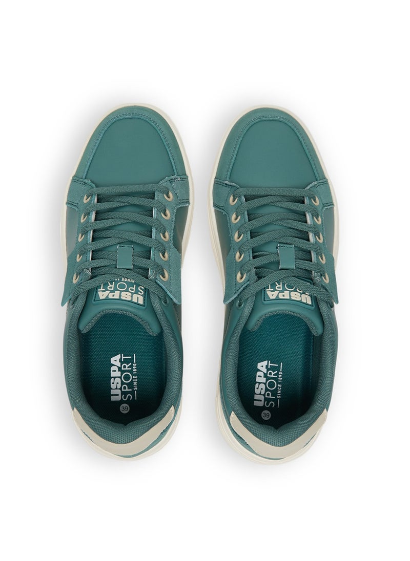 U.S. Polo Assn. - Women's Mint Platform Sneakers - Low-Top Casual Lace-Up Design with Comfort Cushioned Sole for Everyday Wear - Image 1