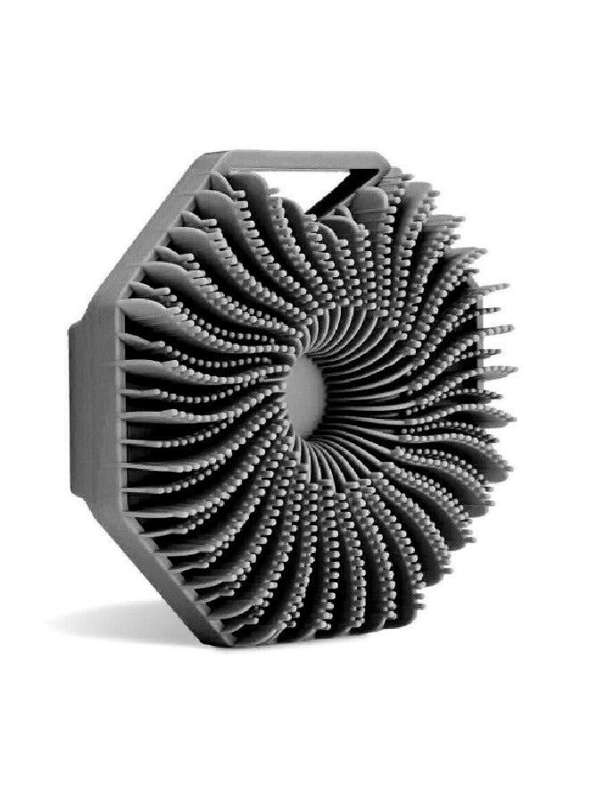 فرشاة حمام رقيقة مضادة للبكتيريا -سيليكون ذو مقبض طويل الحمام غسل لتقشير - Image 1