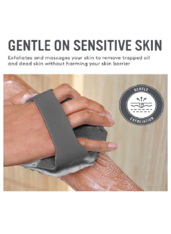 فرشاة حمام رقيقة مضادة للبكتيريا -سيليكون ذو مقبض طويل الحمام غسل لتقشير - Image 2