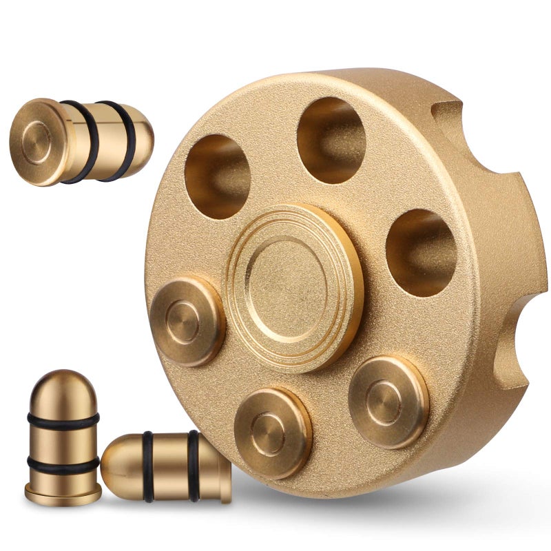 Anzmtosn Cool Alloy Fidget Spinner Metal Toy for Kids Adults Fidget Cube Chain Toys Small Sensory Gadget Finger Hand Spinner Focus Desk Spining Top Toy Party Favors Prizes Goody Bag Fillers Novelty Gift - Image 4