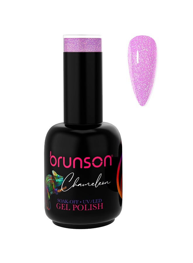 brunson 18 مل طلاء أظافر جل كاميلون: لمعان لامع، طويل الأمد، قابل للإزالة بالأشعة فوق البنفسجية/ LED لفن الأظافر، مانيكير فرنسي وباديكير. جودة صالون، مقاوم للتقشير، أظافر أكريليك لامعة وعصرية. - Image 1