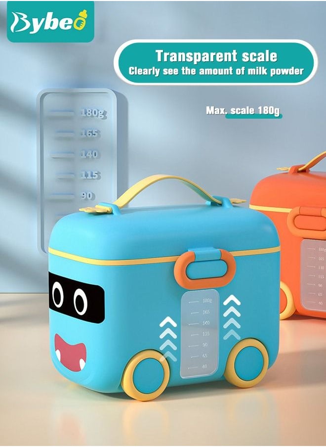 Bybeo Baby Portable Travel Milk Formula Dispenser Containers Candy Fruit Snack Storage Container with Scoop and Visual scale, BPA Free  - Image 4